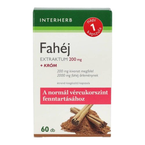 INTERHERB NAPI1 FAHÉJ EXTRAT.200MG KAPSZ