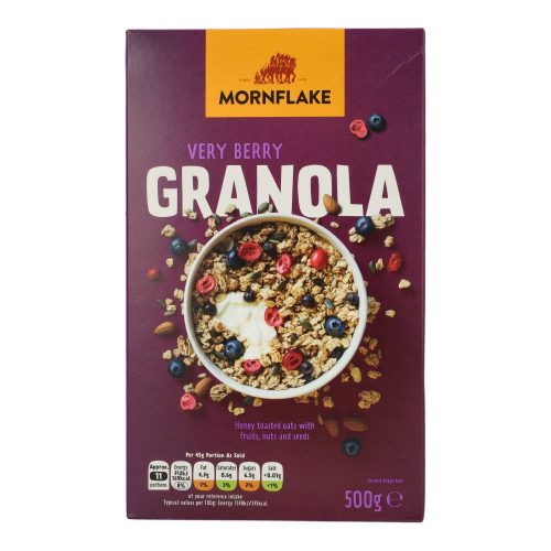 MORNFLAKE GRANOLA VERY BERRY GYÜMÖLCSÖS