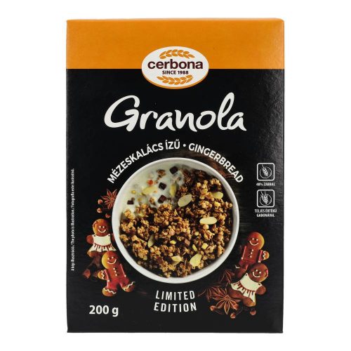 CERBONA GRANOLA MÉZESKALÁCS 200G