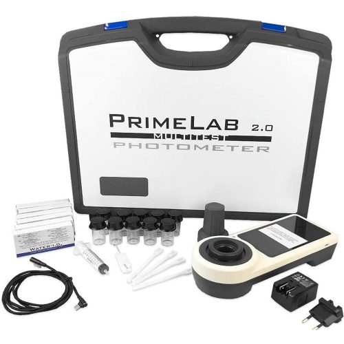 PrimeLab 2.0 Multitest photometer digitális vízelemző magán, közületi medencékhez, Starter Kit Turbidity