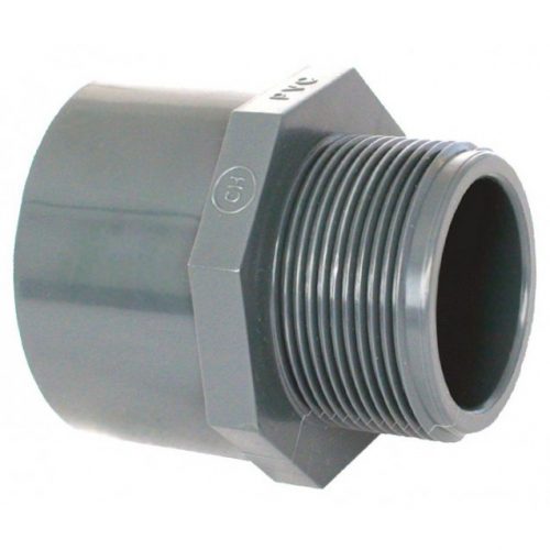 PVC idom, külső menetes karmantyú, D63 mm - 2" (50mm)