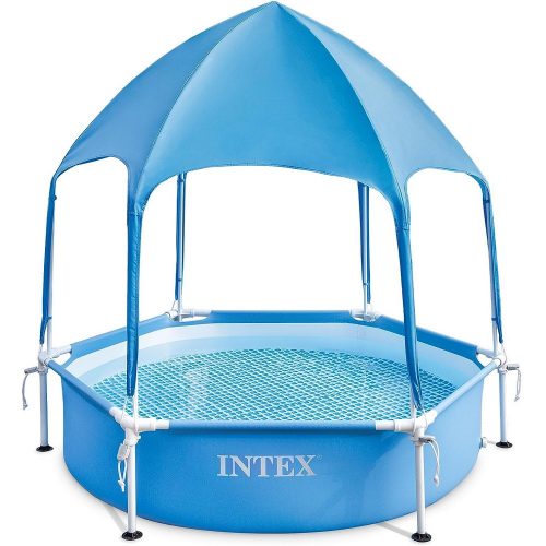 INTEX Metal Frame Canopy medence 183 x 38 cm, kék (28209)