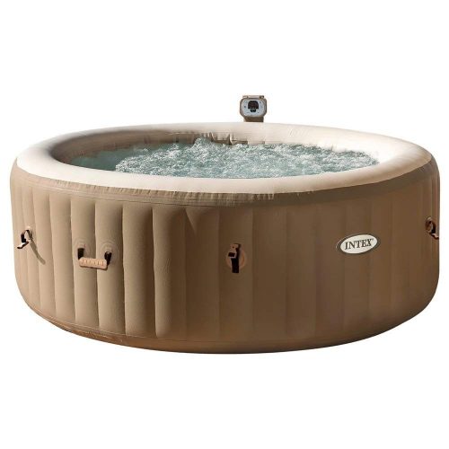 INTEX PureSPA Sahara Tan jacuzzi, 6 személyes, kerek, D216 x 71 cm, bézs / fehér (28408)