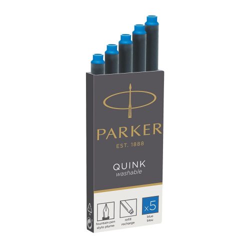 Töltőtoll tintapatron, S0116240 Parker QUINK kék 