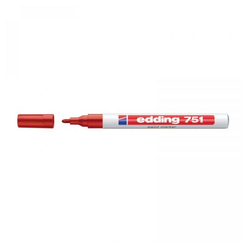 Lakkmarker 1-2mm, kerek Edding 751 piros 