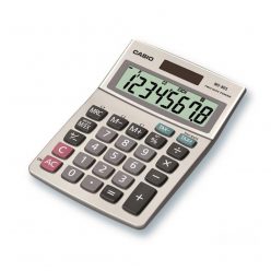   Számológép asztali 8 digit nagy, döntött kijelző Casio MS 80 B S ezüst