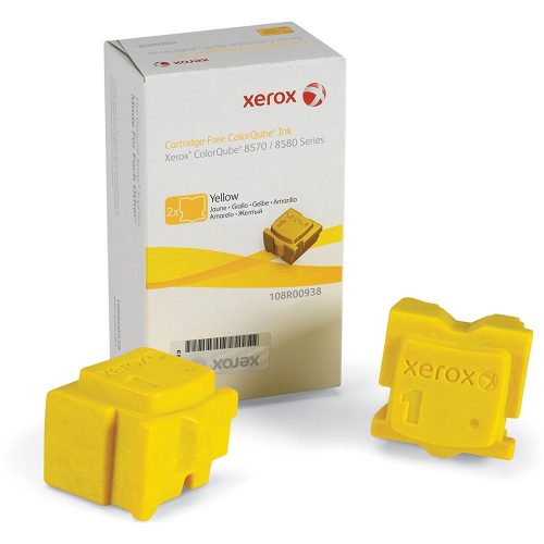 Xerox 8570 ink stick yellow ORIGINAL 2 db (108R00938)