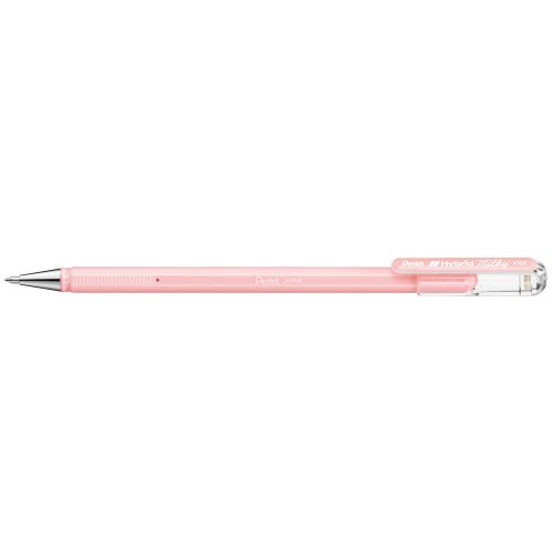 Zseléstoll 0,4mm, kupakos Pentel Hybrid K108-PP, írásszín pastel pink