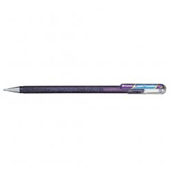   Rollertoll zselés Pentel Hybrid K110-DVX violet, írásszín metal kék