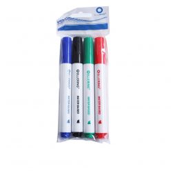   Flipchart marker készlet, rostirón vizes vágott végű 1-4mm, Bluering®, 4 klf. szín