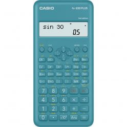   Számológép tudományos 181 funkcióss, kétsoros kijelző Casio FX 220 PLUS 2E kék