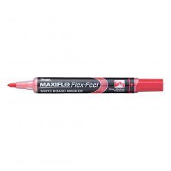   Táblamarker 1-5mm, hajlékony hegyű Pentel Maxiflo Flex Feel piros