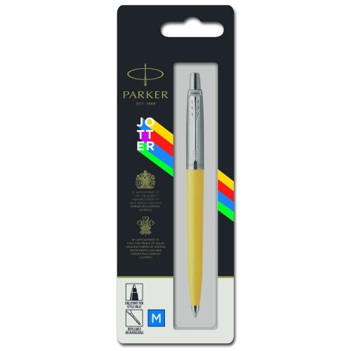 Golyóstoll Parker Royal Jotter sárga test, írásszín kék