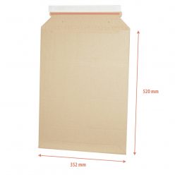   Csomagküldő webshop hullámkarton tasak A3, 335x500mm/352x520mm E-Flute