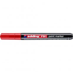 Lakkmarker 1-2mm, kerek Edding 791 piros 