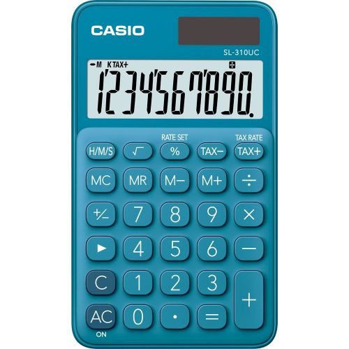 Zsebszámológép 10 digit Casio SL 310 kék