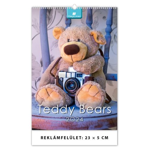 Falinaptár képes 230 × 330 mm Teddy Bears B4 Dayliner 2024.