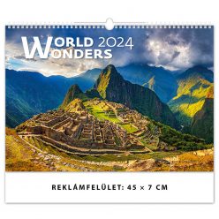   Falinaptár képes 450 × 315 mm World Wonders Dayliner 2024.