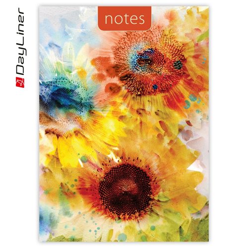 Notesz Colors A5 vonalas fehér lapokkal Sunflower Dayliner