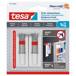   Akasztócsavar öntapadó állítható, érzékeny felületekhez 1 kg teherbírású 2 darab/bliszter Tesa Powerstrips