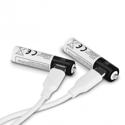 Elem tölthető akku AAA mikro 1,5V líthium 370mAh USB töltés MAXXMEE