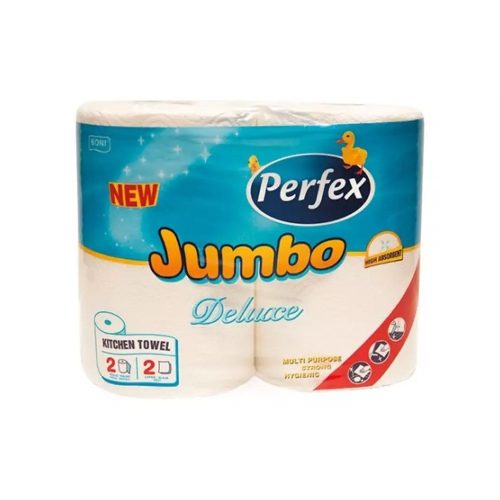 Háztartási papírtörlő 2 rétegű 2 tekercs/csomag 300 lap Boni Perfex Jumbo Deluxe