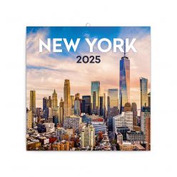   Falinaptár képes lemeznaptár 300x300mm, New York Realsystem 2025.