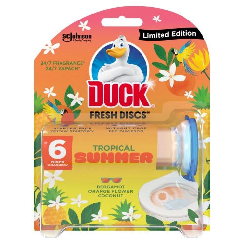 WC öbíltő korong zselés 36 ml Fresh Discs Duck® Tropical Summer