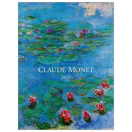 Falinaptár képes 420 × 560 mm, fehér lapokkal Claude Monet Dayliner 2025.