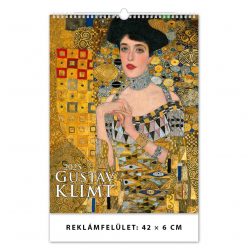   Falinaptár képes 420 × 560 mm, fehér lapokkal Gustav Klimt Dayliner 2025.