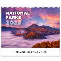   Falinaptár képes 450 × 315 mm, fehér lapokkal National Parks Dayliner 2025.