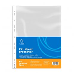   Genotherm lefűzhető, A4, XXL 50 micron 250x310mm, extra SZÉLES víztiszta Bluering® 50 db/csomag