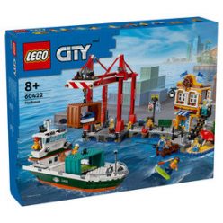   LEGO City 60422 Tengerparti kikötő teherszállító hajóval