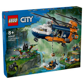 LEGO City 60437 Dzsungelkutató helikopter a bázison