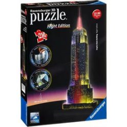   Ravensburger: Empire State Building 216 darabos 3D LED puzzle