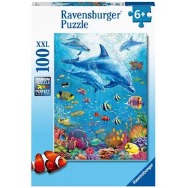 Ravensburger: Puzzle 100 db - Delfin a vízben