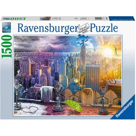 Ravensburger Puzzle 1 500 db New York télen-nyáron