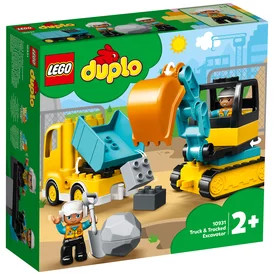 LEGOŽ DUPLO TOWN Teherautó és lánctalpas exkavátor 10931