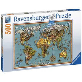 Ravensburger: Puzzle 500 db - A világ pillangói