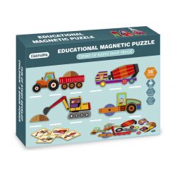 2IN1 mágneses puzzle - munkagépek, 75 db 32100217