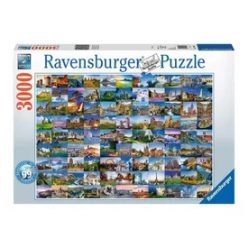 Puzzle 3000 db - 99 gyönyörű hely Európában