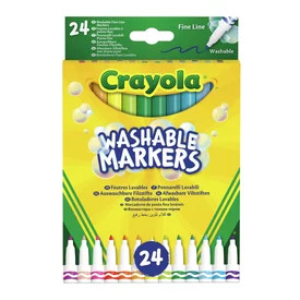 Crayola Kimosható vékony filctoll 24db