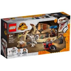   LEGO Jurassic World 76945 Atrociraptor dinoszaurusz: Motoros üldözés