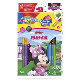 Colorino Kétoldalú háromszög alakú színes ceruza Minnie 12db