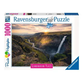 Puzzle 1000 db - Haifoss vízesés, Írország