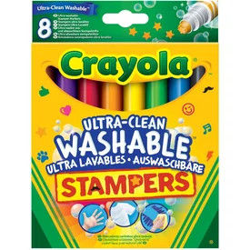 Crayola: extra 8 darabos kimosható nyomdafilc