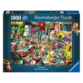 Puzzle 1000 db - A kutyasétáltató