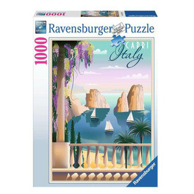 Puzzle 1000 db - Képeslap Capri