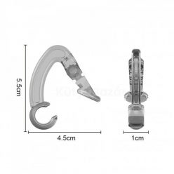   Fülhallgató rögzítő csipesz, fehér, kényelmes és stabil tartás zenehallgatáshoz