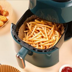   Air fryer sütőpapír, kör alakú, 16 cm, 50 db, forrólevegős sütőbe használható sütőpapír